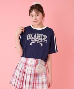 mezzo piano junior / メゾピアノジュニア Tシャツ | サイドラインレースアップリケTシャツ＆タンクトップセット