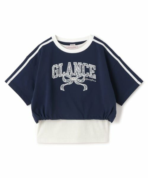 mezzo piano junior / メゾピアノジュニア Tシャツ | サイドラインレースアップリケTシャツ＆タンクトップセット | 詳細14