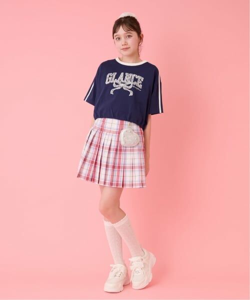 mezzo piano junior / メゾピアノジュニア Tシャツ | サイドラインレースアップリケTシャツ&タンクトップセット | 詳細16