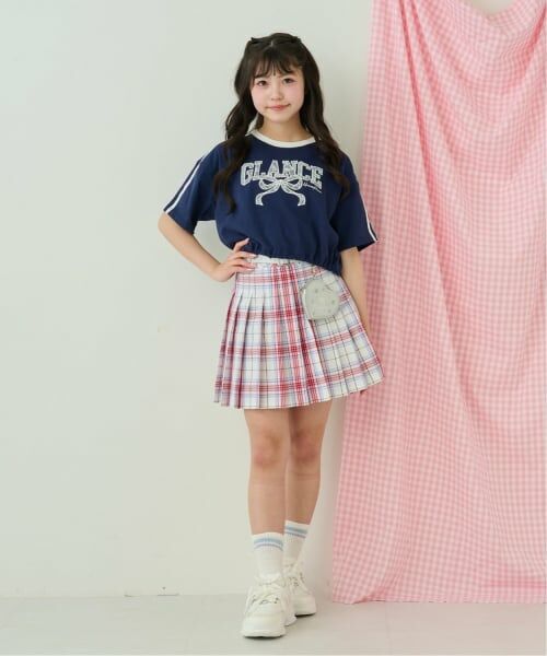 mezzo piano junior / メゾピアノジュニア Tシャツ | サイドラインレースアップリケTシャツ&タンクトップセット | 詳細17