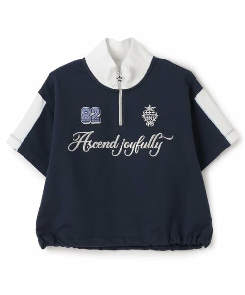 mezzo piano junior / メゾピアノジュニア Tシャツ | ハーフジップ半袖Tシャツ | 詳細12