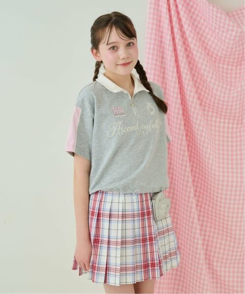 mezzo piano junior / メゾピアノジュニア Tシャツ | ハーフジップ半袖Tシャツ | 詳細13