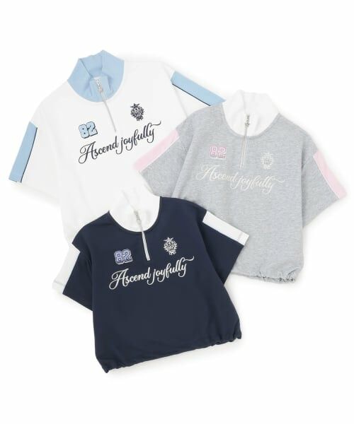 mezzo piano junior / メゾピアノジュニア Tシャツ | ハーフジップ半袖Tシャツ | 詳細9