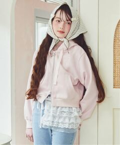 mezzo piano junior / メゾピアノジュニア パーカー | 【抗菌防臭】フードきらきらジップパーカ