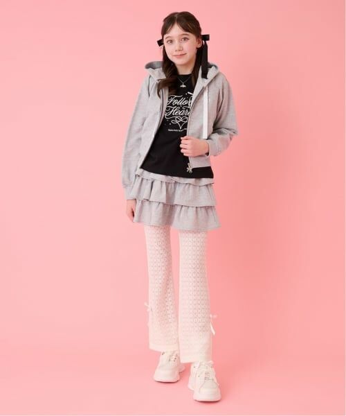 mezzo piano junior / メゾピアノジュニア パーカー | 【抗菌防臭】フードきらきらジップパーカ | 詳細24