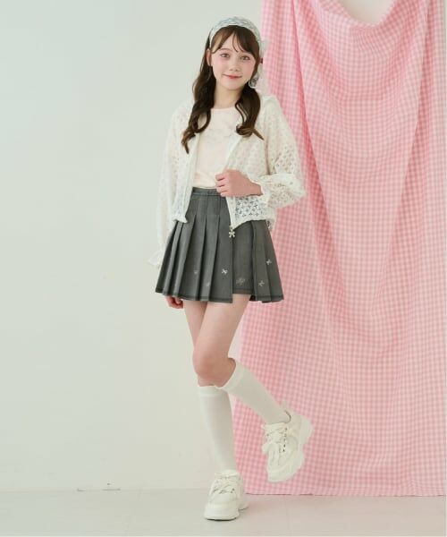 mezzo piano junior / メゾピアノジュニア パーカー | レースパーカ | 詳細10