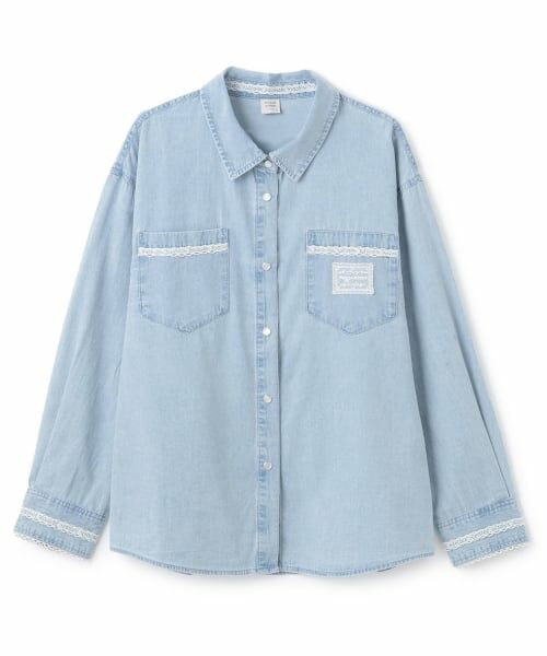 mezzo piano junior / メゾピアノジュニア シャツ・ブラウス | ライトデニムシャツ | 詳細7