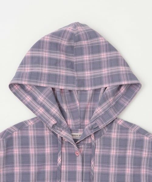 mezzo piano junior / メゾピアノジュニア シャツ・ブラウス | フード チェックシャツ | 詳細2