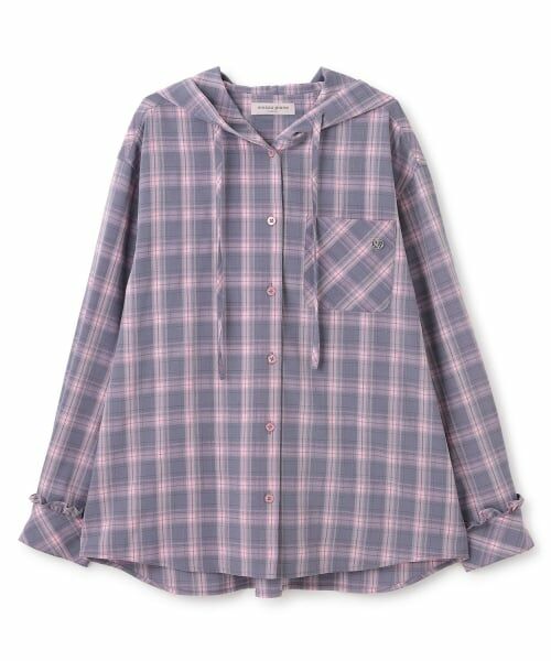 mezzo piano junior / メゾピアノジュニア シャツ・ブラウス | フード チェックシャツ | 詳細7
