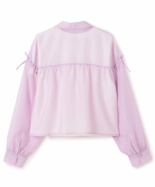 mezzo piano junior / メゾピアノジュニア シャツ・ブラウス | シアーシャツ＆リブTシャツセット | 詳細1