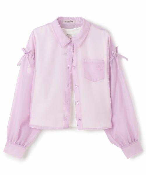 mezzo piano junior / メゾピアノジュニア シャツ・ブラウス | シアーシャツ＆リブTシャツセット | 詳細16