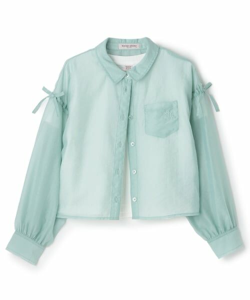 mezzo piano junior / メゾピアノジュニア シャツ・ブラウス | シアーシャツ＆リブTシャツセット | 詳細17