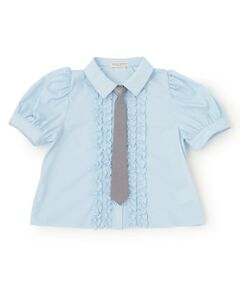 mezzo piano junior / メゾピアノジュニア シャツ・ブラウス | ネクタイつきフリルブラウス