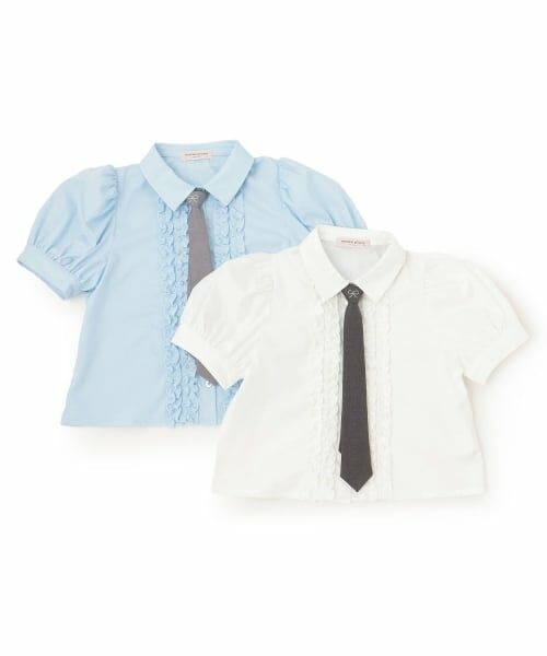mezzo piano junior / メゾピアノジュニア シャツ・ブラウス | ネクタイつきフリルブラウス | 詳細10
