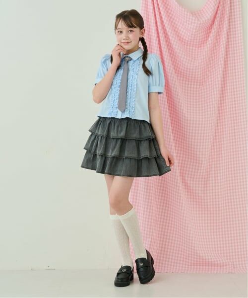 mezzo piano junior / メゾピアノジュニア シャツ・ブラウス | ネクタイつきフリルブラウス | 詳細14