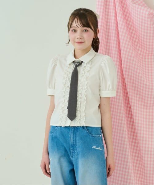 mezzo piano junior / メゾピアノジュニア シャツ・ブラウス | ネクタイつきフリルブラウス | 詳細15