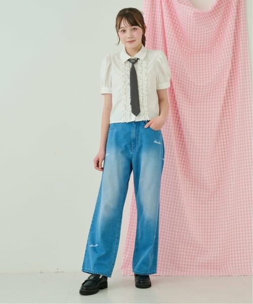 mezzo piano junior / メゾピアノジュニア シャツ・ブラウス | ネクタイつきフリルブラウス | 詳細16