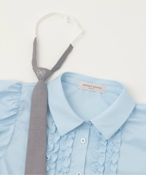 mezzo piano junior / メゾピアノジュニア シャツ・ブラウス | ネクタイつきフリルブラウス | 詳細3