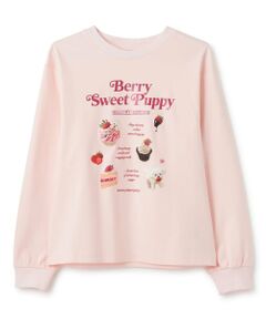 mezzo piano junior / メゾピアノジュニア Tシャツ | ストロベリーモチーフ長袖Tシャツ