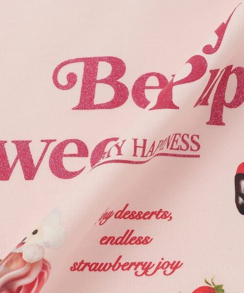 mezzo piano junior / メゾピアノジュニア Tシャツ | ストロベリーモチーフ長袖Tシャツ | 詳細5