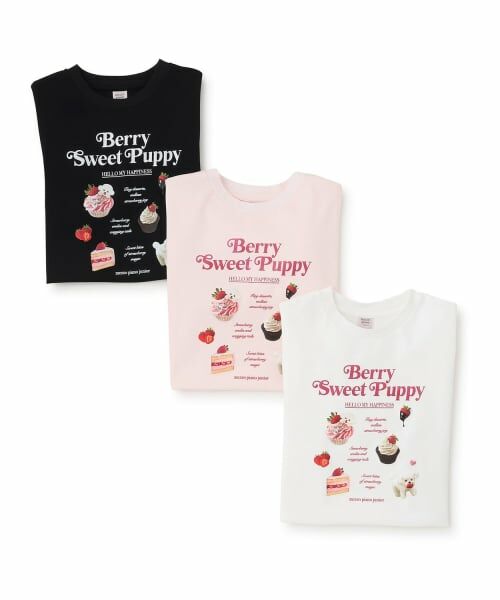 mezzo piano junior / メゾピアノジュニア Tシャツ | ストロベリーモチーフ長袖Tシャツ | 詳細6