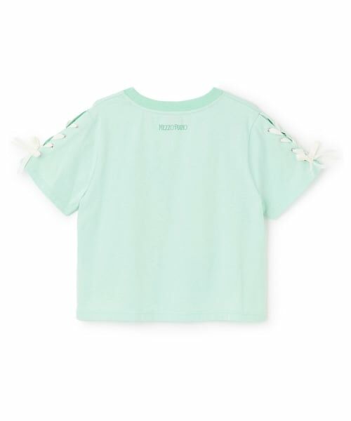 mezzo piano junior / メゾピアノジュニア Tシャツ | 【WICKED】レースアップリボンアソートTシャツ | 詳細1