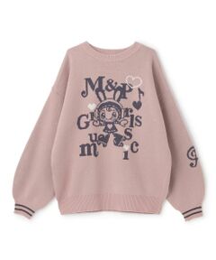 mezzo piano junior / メゾピアノジュニア ニット・セーター | 【WEB限定】復刻♪musicベリエちゃんジャカードニット