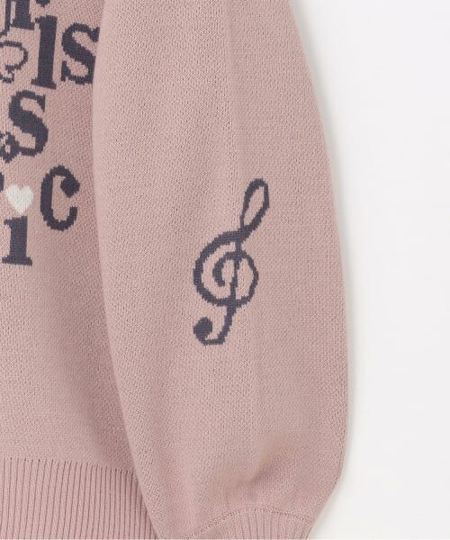 mezzo piano junior / メゾピアノジュニア ニット・セーター | 【WEB限定】復刻♪musicベリエちゃんジャカードニット | 詳細3