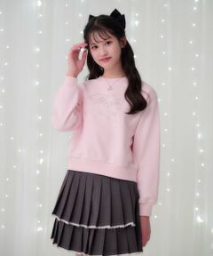 mezzo piano junior / メゾピアノジュニア スウェット | 25th anniversary キラキラロゴトレーナー