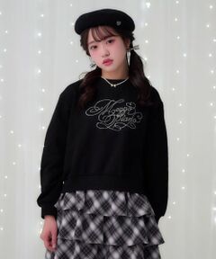 mezzo piano junior / メゾピアノジュニア スウェット | 25th anniversary キラキラロゴトレーナー