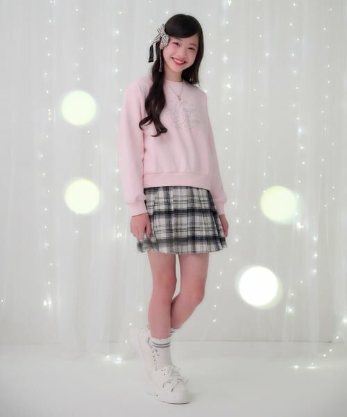 mezzo piano junior / メゾピアノジュニア スウェット | 25th anniversary キラキラロゴトレーナー | 詳細13