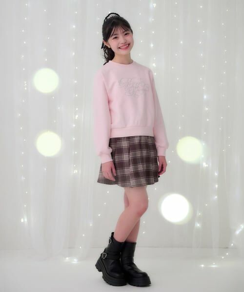 mezzo piano junior / メゾピアノジュニア スウェット | 25th anniversary キラキラロゴトレーナー | 詳細14