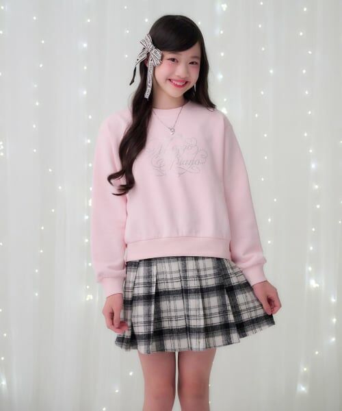 mezzo piano junior / メゾピアノジュニア スウェット | 25th anniversary キラキラロゴトレーナー | 詳細17