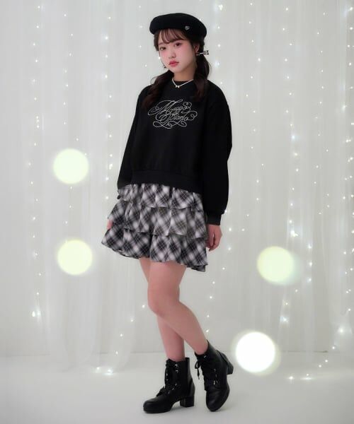 mezzo piano junior / メゾピアノジュニア スウェット | 25th anniversary キラキラロゴトレーナー | 詳細20