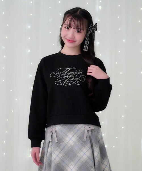 mezzo piano junior / メゾピアノジュニア スウェット | 25th anniversary キラキラロゴトレーナー | 詳細26