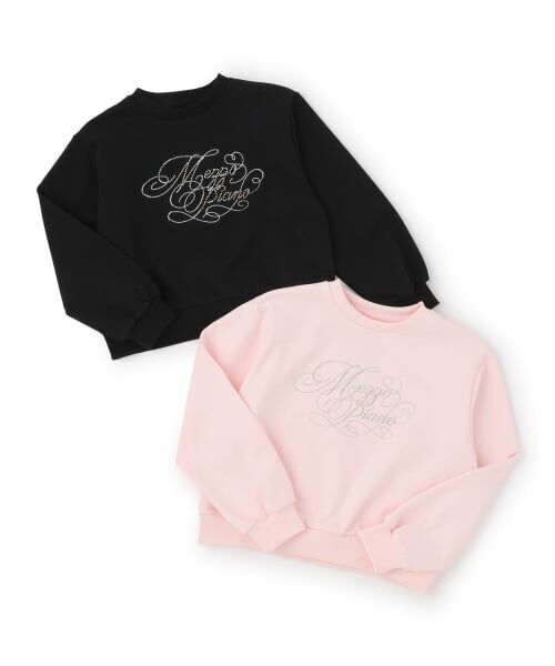 mezzo piano junior / メゾピアノジュニア スウェット | 25th anniversary キラキラロゴトレーナー | 詳細8