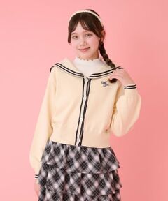 mezzo piano junior / メゾピアノジュニア カーディガン・ボレロ | セーラーカーディガン＆ハイネックTシャツセット