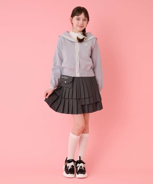 mezzo piano junior / メゾピアノジュニア カーディガン・ボレロ | セーラーカーディガン＆ハイネックTシャツセット | 詳細15