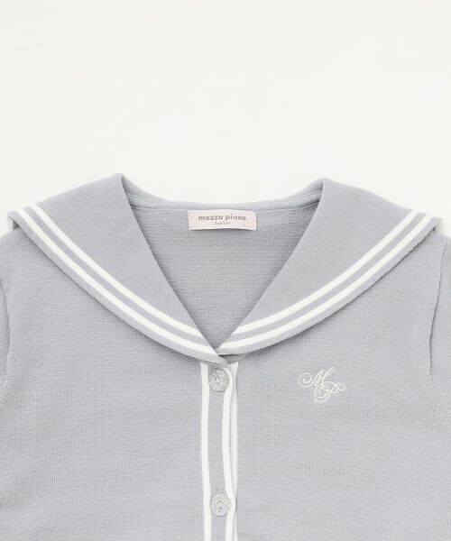 mezzo piano junior / メゾピアノジュニア カーディガン・ボレロ | セーラーカーディガン＆ハイネックTシャツセット | 詳細3