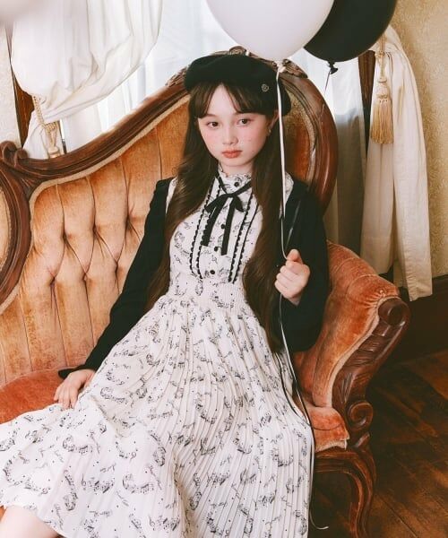 mezzo piano junior / メゾピアノジュニア ミニ丈・ひざ丈ワンピース | 【大好評につき再入荷】アソート生地プリーツワンピース♪ | 詳細21