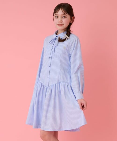 mezzo piano junior / メゾピアノジュニア ミニ丈・ひざ丈ワンピース | ニットベスト＆シャツワンピースセット | 詳細19