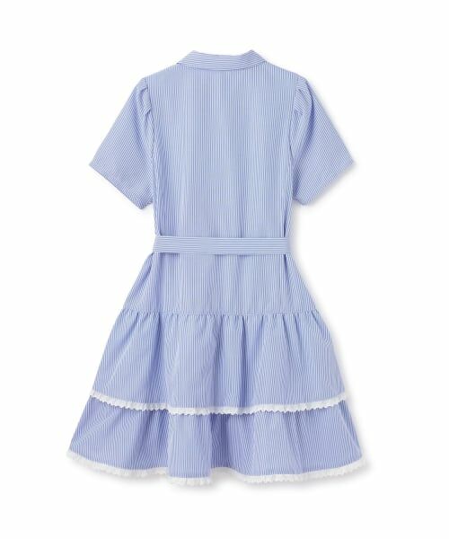 mezzo piano junior / メゾピアノジュニア ミニ丈・ひざ丈ワンピース | ティアードシャツミニワンピース | 詳細1