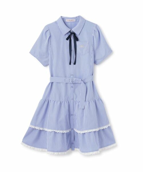 mezzo piano junior / メゾピアノジュニア ミニ丈・ひざ丈ワンピース | ティアードシャツミニワンピース | 詳細11