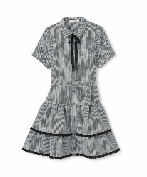 mezzo piano junior / メゾピアノジュニア ミニ丈・ひざ丈ワンピース | ティアードシャツミニワンピース | 詳細12