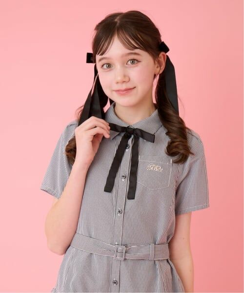 mezzo piano junior / メゾピアノジュニア ミニ丈・ひざ丈ワンピース | ティアードシャツミニワンピース | 詳細16