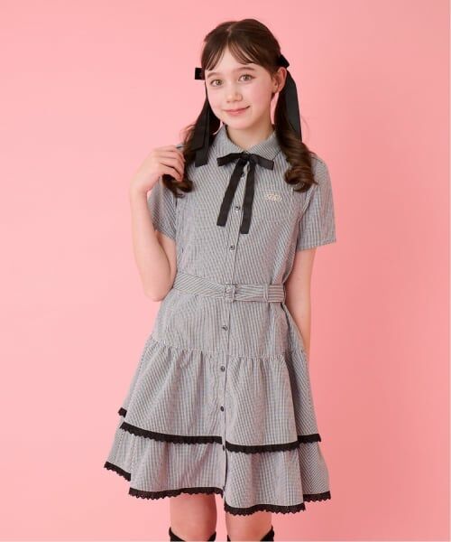 mezzo piano junior / メゾピアノジュニア ミニ丈・ひざ丈ワンピース | ティアードシャツミニワンピース | 詳細17