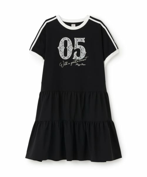 mezzo piano junior / メゾピアノジュニア ミニ丈・ひざ丈ワンピース | 【接触冷感】ナンバリングティアードワンピース | 詳細9
