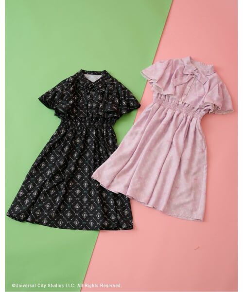 mezzo piano junior / メゾピアノジュニア ミニ丈・ひざ丈ワンピース | 【WICKED】総柄ワンピース | 詳細12