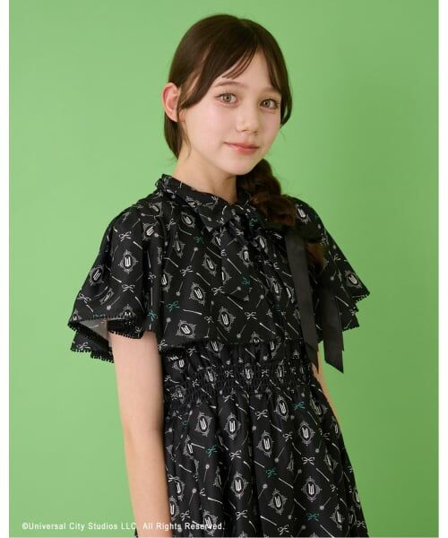 mezzo piano junior / メゾピアノジュニア ミニ丈・ひざ丈ワンピース | 【WICKED】総柄ワンピース | 詳細16