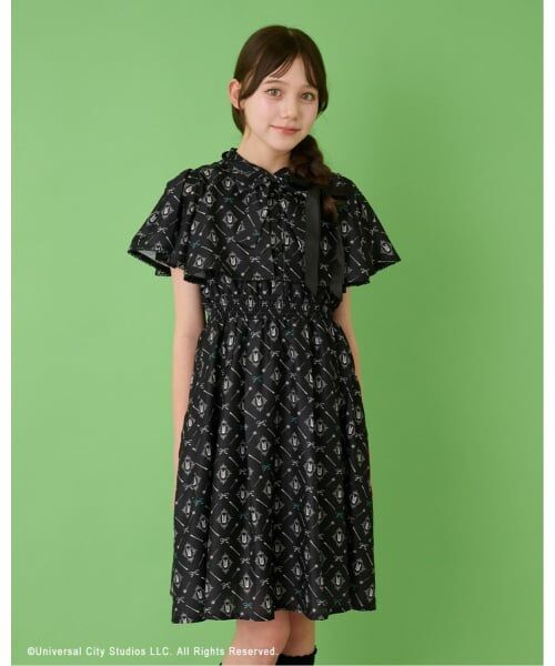 mezzo piano junior / メゾピアノジュニア ミニ丈・ひざ丈ワンピース | 【WICKED】総柄ワンピース | 詳細17